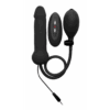 Opblaasbare en Vibrerende Siliconen Dildo - Zwart