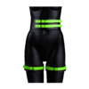 Dijbanden met Riempje en Handboeien - Glow in the Dark - S/M - Afbeelding 4