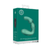 Bent Vibrating Prostate Massager met Afstandsbediening - Metallic Groen - Afbeelding 2