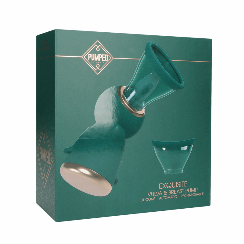 Exquise - Oplaadbare Vulva- en Borstpomp - Bosgroen - Afbeelding 2