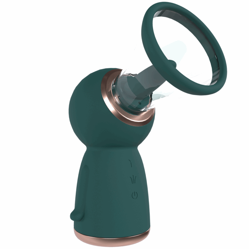 Exquise - Oplaadbare Vulva- en Borstpomp - Bosgroen - Afbeelding 4