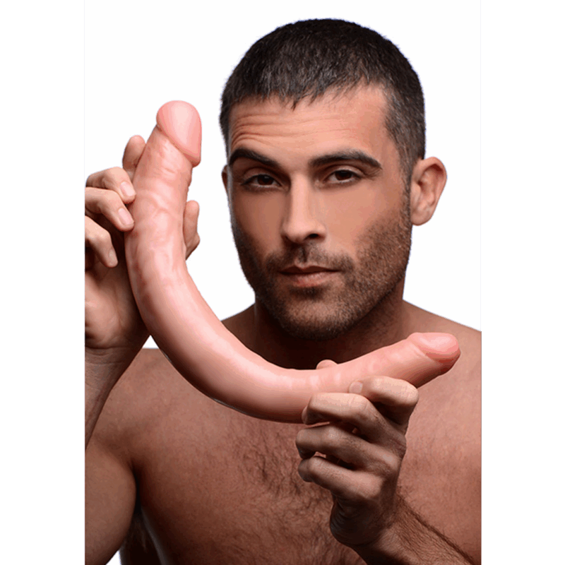 Realistische Double Dildo - 16 inch - Flesh - Afbeelding 4