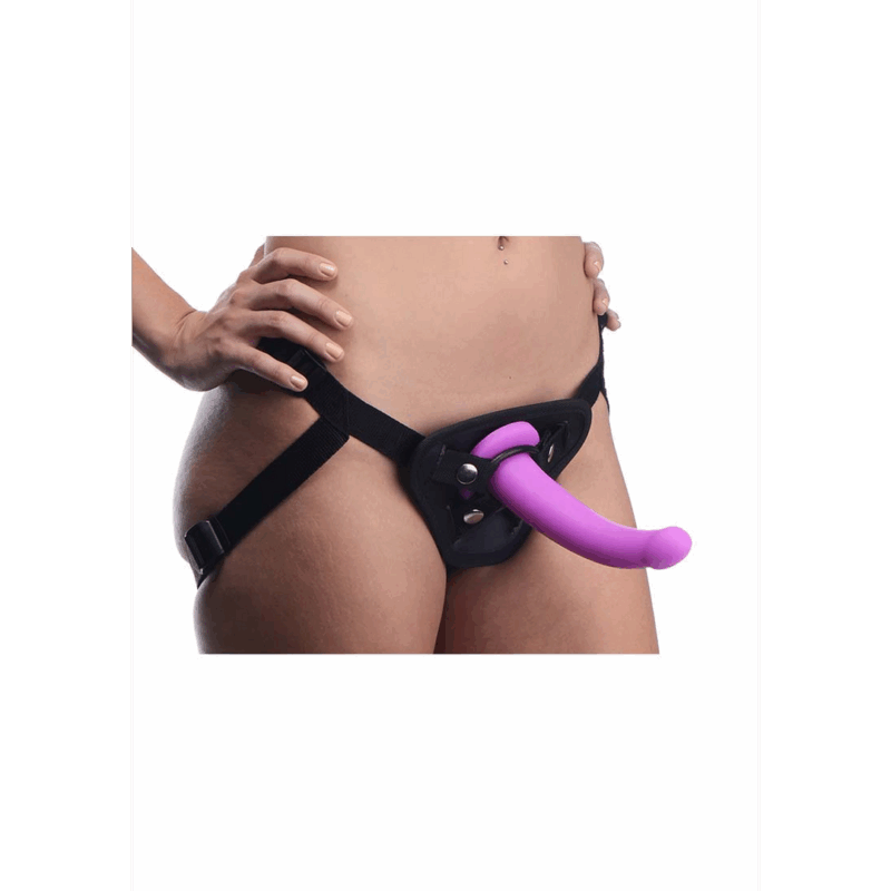 Navigator - Silicone G-Spot Dildo met Harness