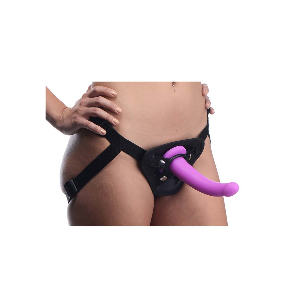 Navigator - Silicone G-Spot Dildo met Harness