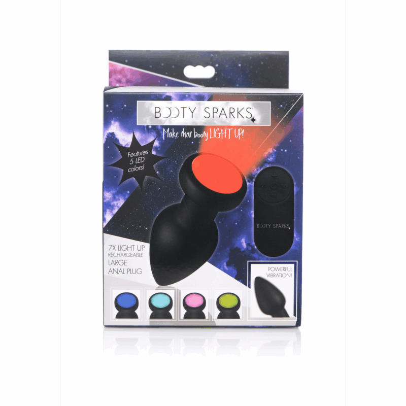 Siliconen Vibrerende LED Plug - Groot - Afbeelding 3