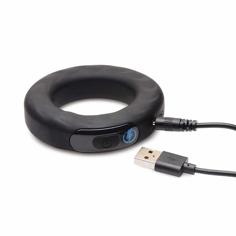 Vibrerende en E-Stim Siliconen Cockring + Afstandsbediening - Afbeelding 6