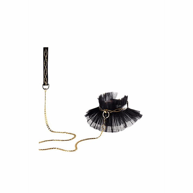Leather Torn - Collar and Leash - Afbeelding 3