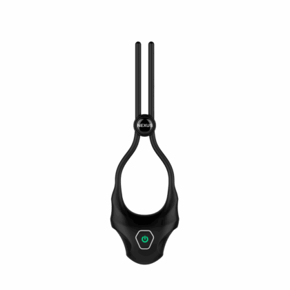 Forge - Vibrerende Verstelbare Lasso Silicone Cockring - Zwart