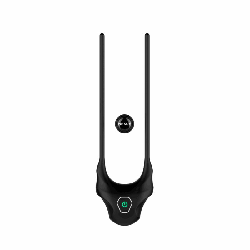 Forge - Vibrerende Verstelbare Lasso Silicone Cockring - Zwart - Afbeelding 5