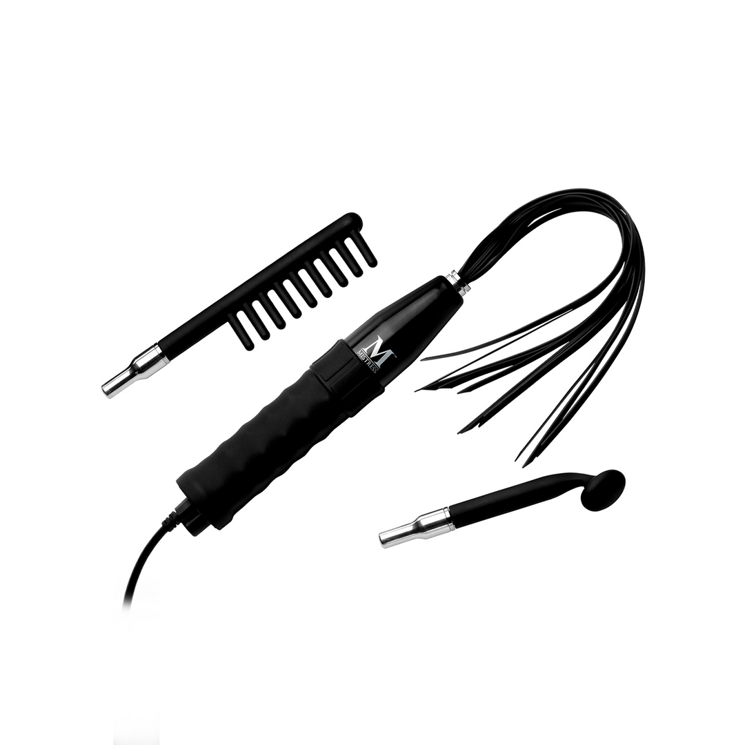 IS E-Stim Wand met 3 Siliconen Opzetstukken