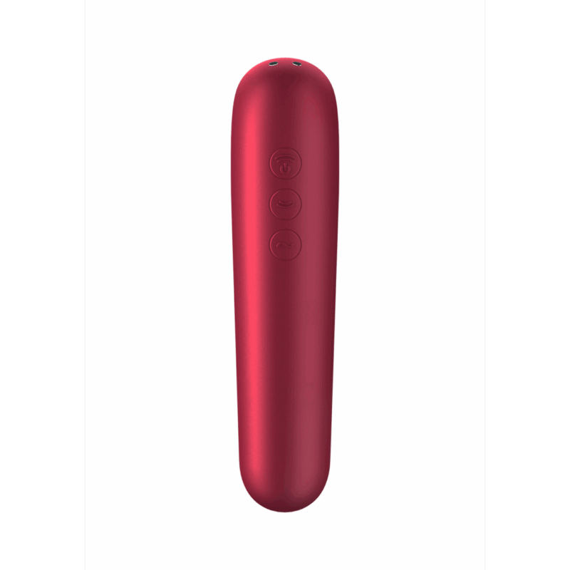 Dual Love - Air Pulse Vibrator - Rood - Afbeelding 4