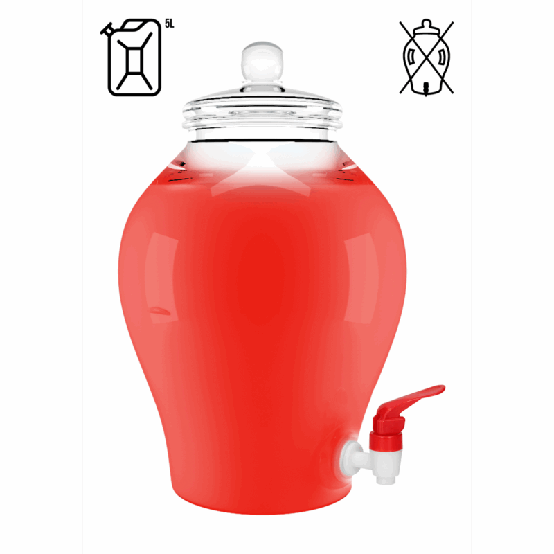 Smeermiddel op waterbasis - Aardbei - 1,3 gal / 5 l - Afbeelding 3