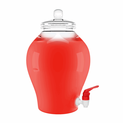 Smeermiddel op waterbasis - Aardbei - 1,3 gal / 5 l