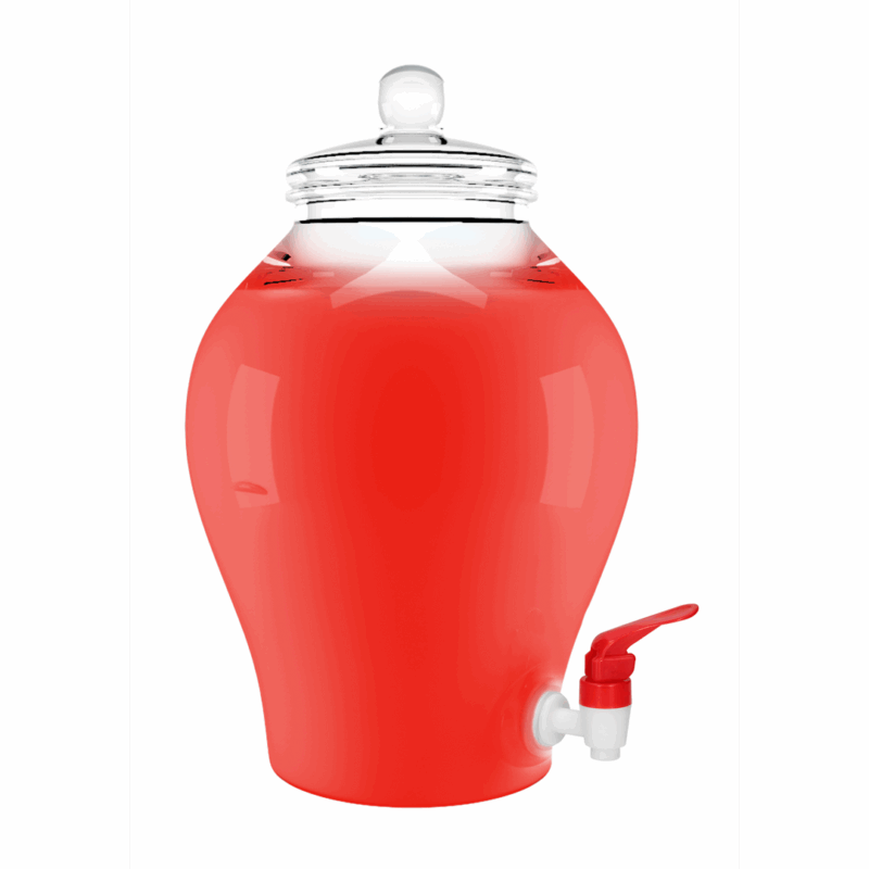 Smeermiddel op waterbasis - Aardbei - 1,3 gal / 5 l