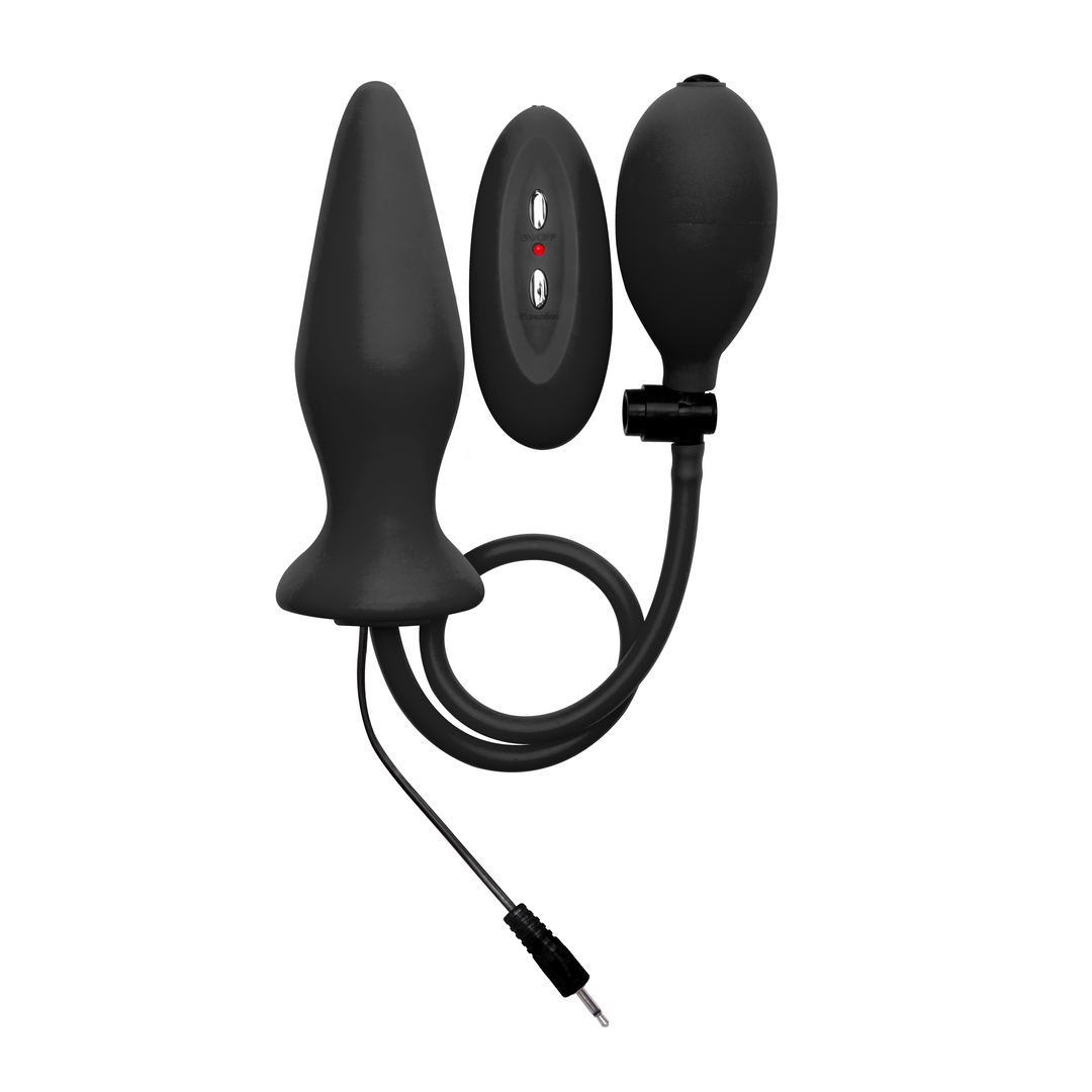 Opblaasbare Vibrerende Siliconen Plug