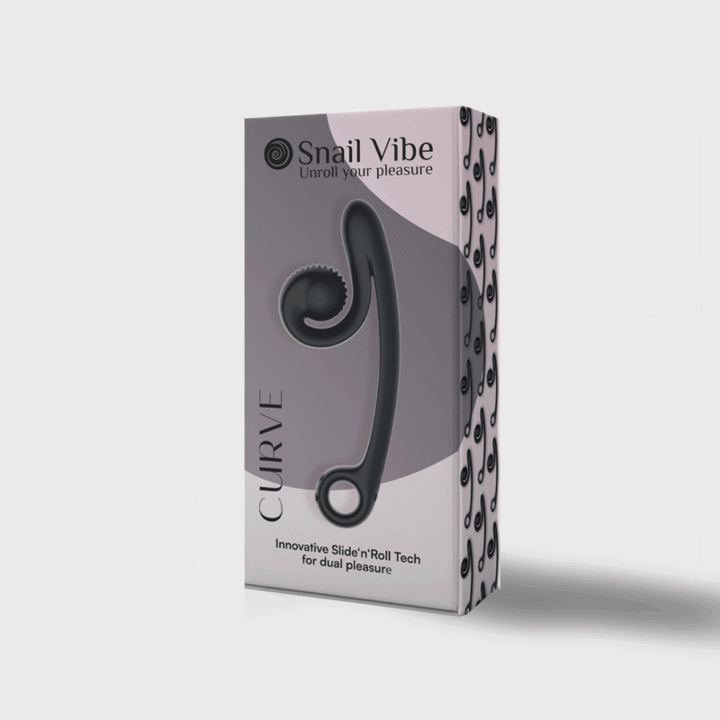 Slakken Vibe - Curve Vibrator - Zwart - Afbeelding 2