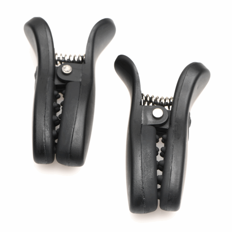 Dark Grip - Pinzas Vibradoras para Pezones - Negro - Afbeelding 4