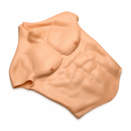 Ripped - Pecho Masculino de Silicona - Grande