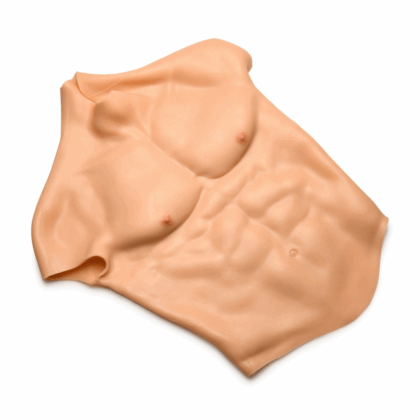Ripped - Pecho Masculino de Silicona - Mediano