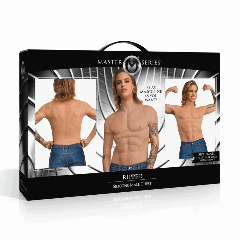 Ripped - Pecho Masculino de Silicona - Pequeño - Afbeelding 2