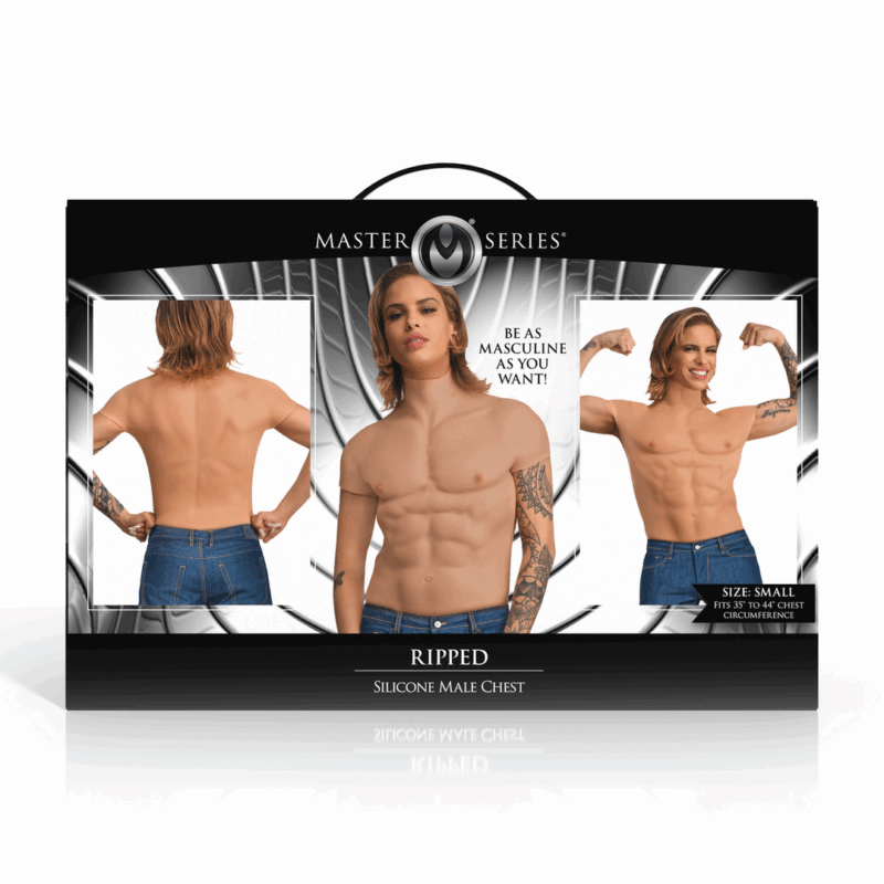 Ripped - Pecho Masculino de Silicona - Pequeño - Afbeelding 3