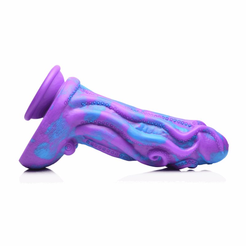 Octophallus - Dildo de Silicona - Púrpura/Azul - Afbeelding 4