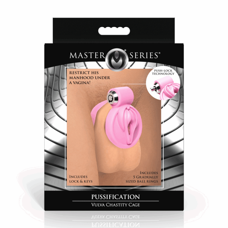 Pussificación - Jaula de Castidad Vulvar - Rosa - Afbeelding 3