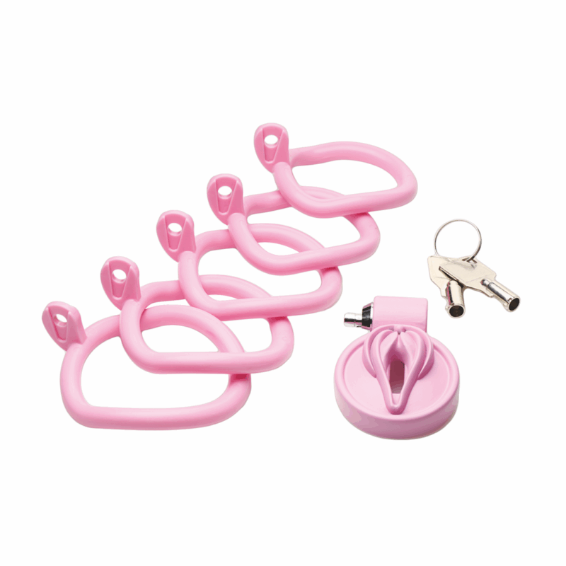 Pussificación - Jaula de Castidad Vulvar - Rosa - Afbeelding 5