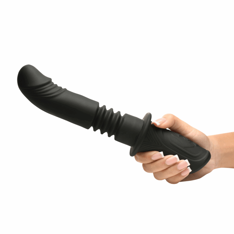 Power Thrust - Vibrador de Silicona con Movimiento de Empuje - Negro - Afbeelding 5