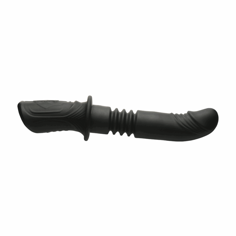 Power Thrust - Vibrador de Silicona con Movimiento de Empuje - Negro