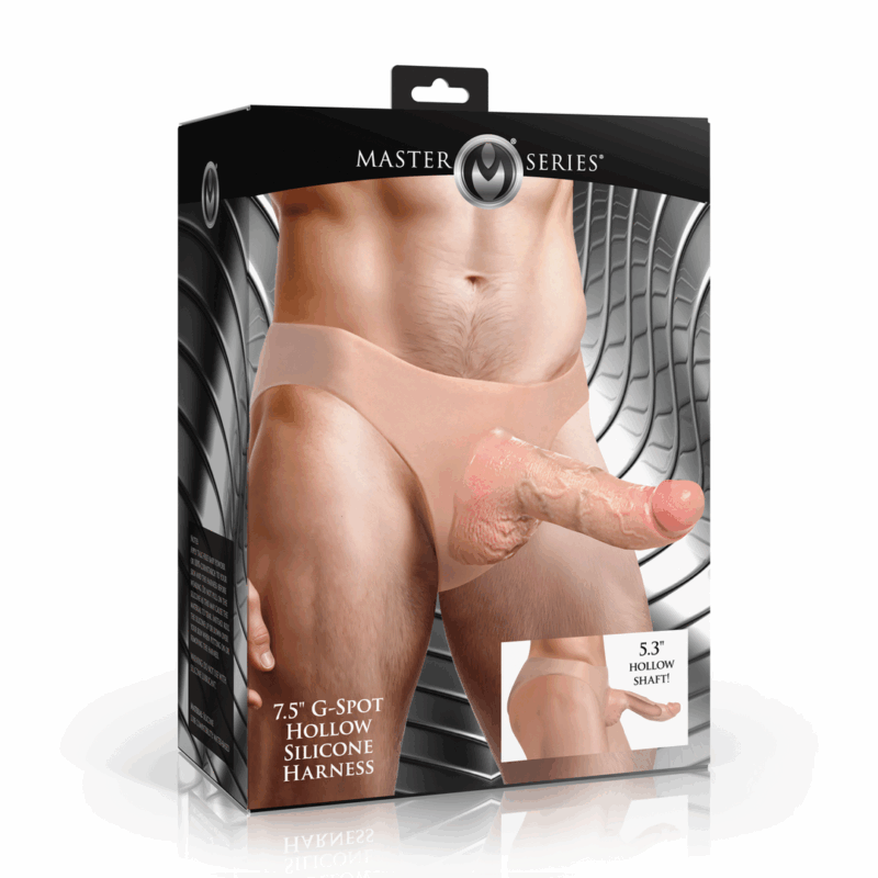 Arnés de silicona hueco curvado - 7.5 / 19 cm - Afbeelding 2