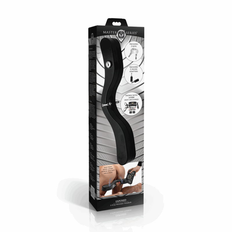 Exposed - E-Stim Humblador de Madera - Negro - Afbeelding 2