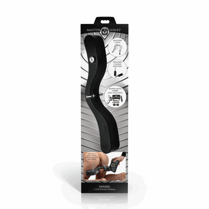 Exposed - E-Stim Humblador de Madera - Negro - Afbeelding 3