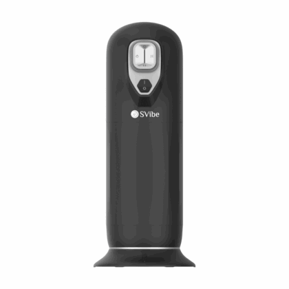 Ikon JET - Masturbador Vibrante con Empuje y Calentamiento - Negro