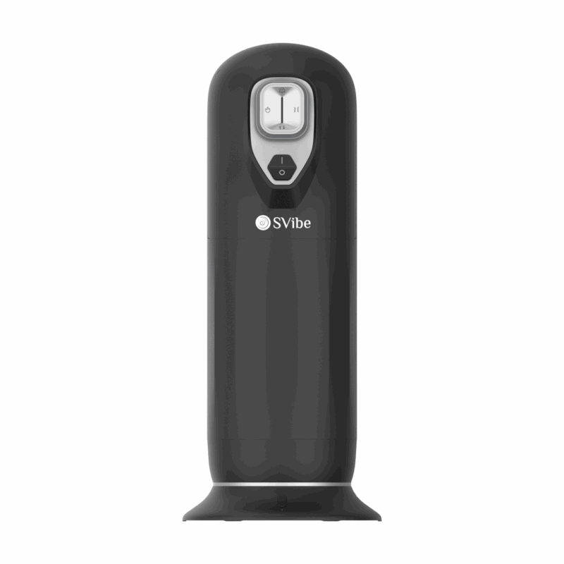 Ikon JET - Masturbador Vibrante con Empuje y Calentamiento - Negro