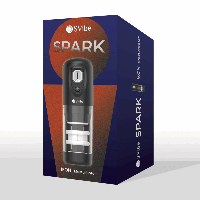 Ikon SPARK - Masturbador con Movimiento de Empuje y Rotación - Transparente - Afbeelding 2
