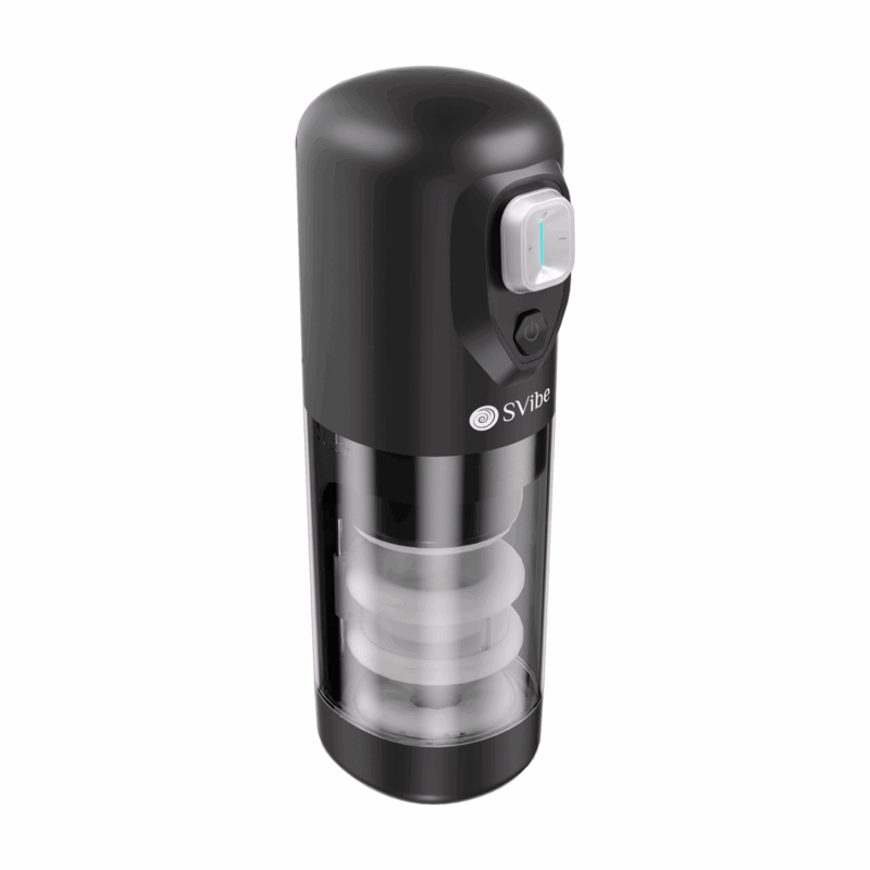 Ikon SPARK - Masturbador con Movimiento de Empuje y Rotación - Transparente - Afbeelding 6