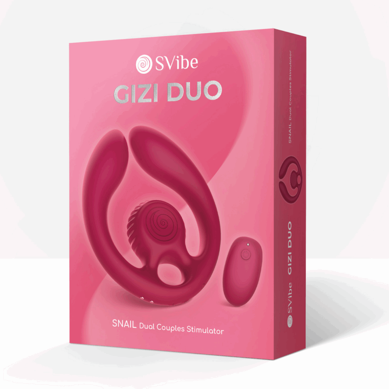 GIZI Duo - Estimulador Doble para Parejas - Burdeos - Afbeelding 2