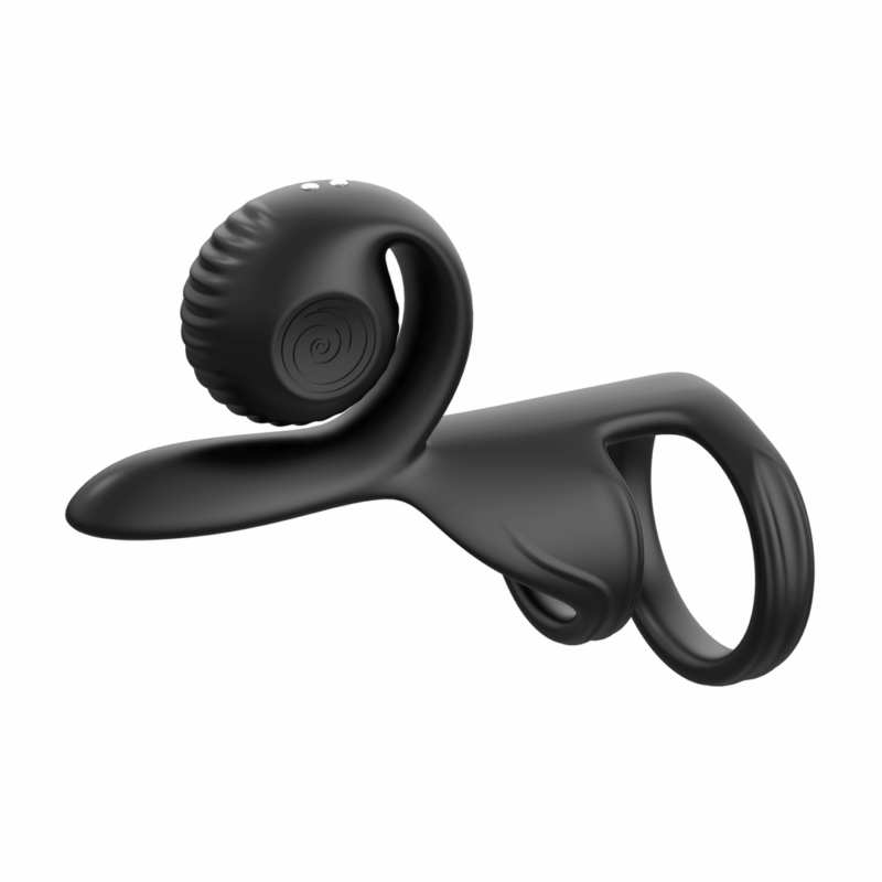 JOVI - Estimulador de Anillo Doble para Parejas - Negro - Afbeelding 4