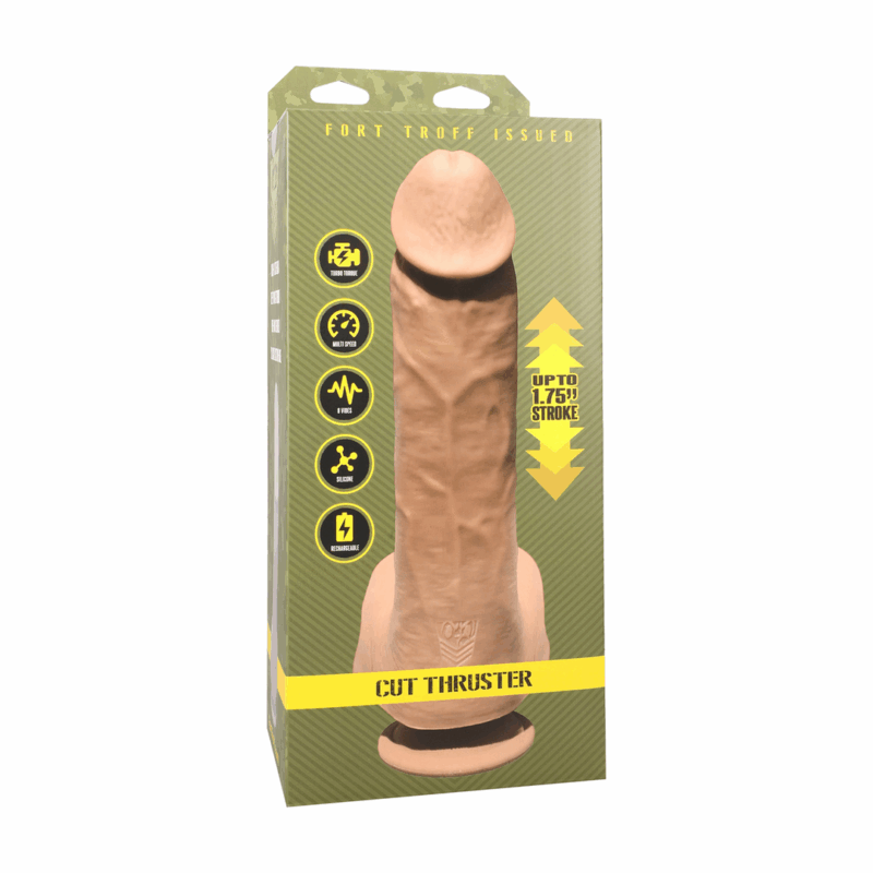 Cut Thruster - Vibrador con movimiento de empuje - Vainilla - Afbeelding 2