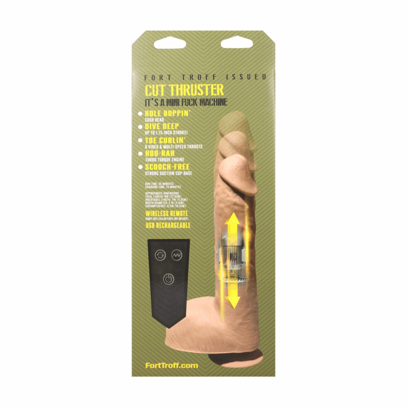 Cut Thruster - Vibrador con movimiento de empuje - Vainilla - Afbeelding 3