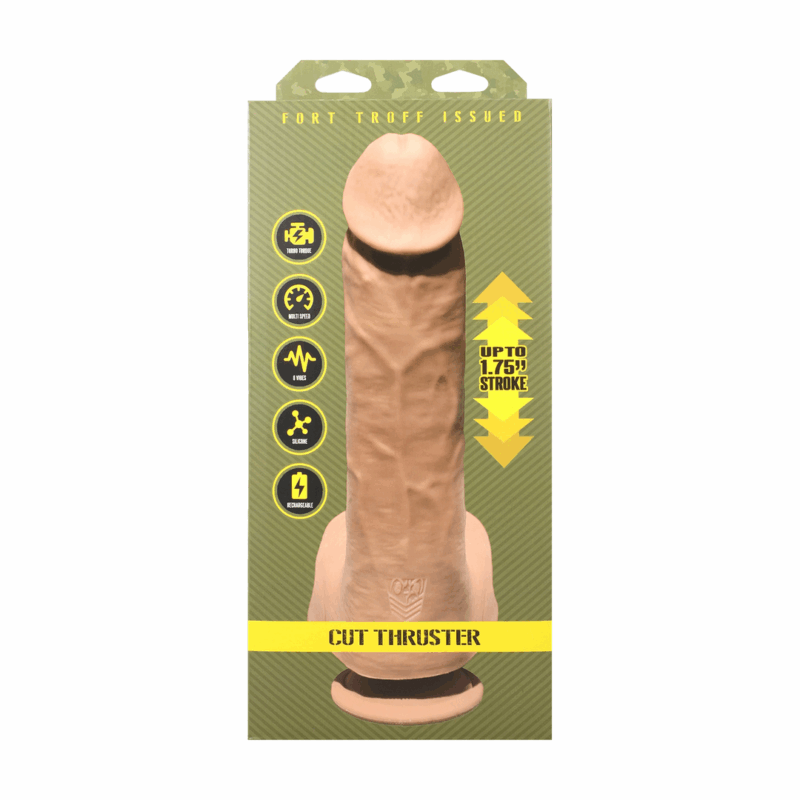 Cut Thruster - Vibrador con movimiento de empuje - Vainilla - Afbeelding 4