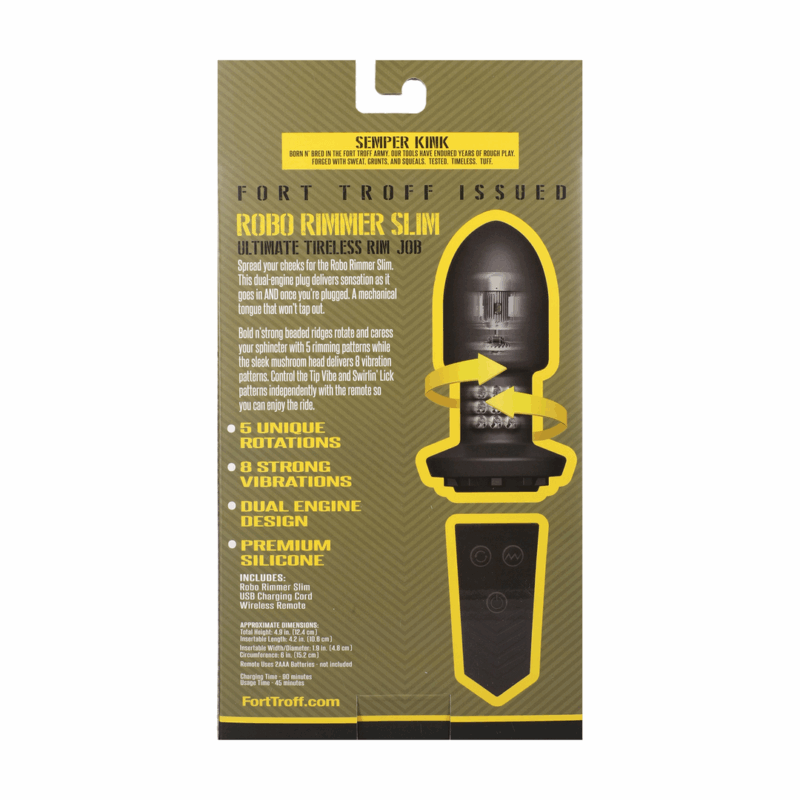 Robo Rimmer Slim con Control Remoto Inalámbrico - Negro - Afbeelding 3