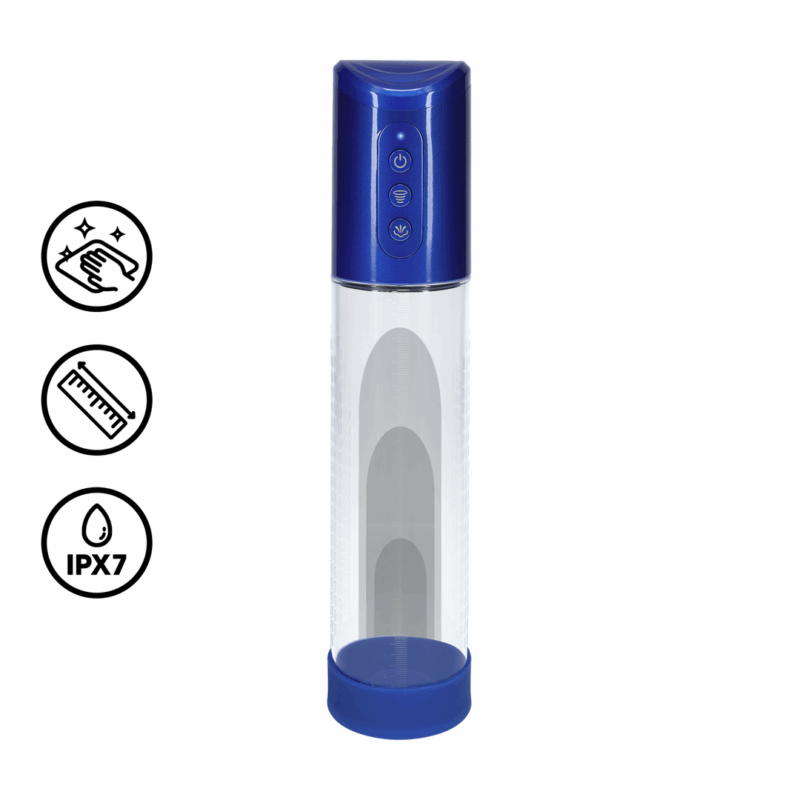 HyperPump - Oplaadbare Penis Pomp - Metallic Blauw