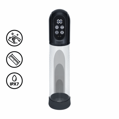 Engage - Automatische Waterdichte Penis Pomp en Masturbator - Gun Metal