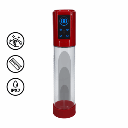 MegaLift - Automatische Waterdichte Penis Pomp - Metallic Rood