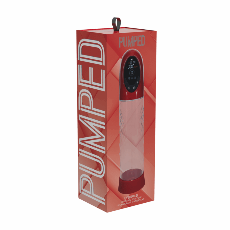 CyberPulse - Automatische Waterdichte Penis Pomp - Metallic Rood - Afbeelding 2