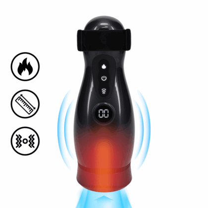 Virtuo - Suction and Vibration Masturbator Pump with Phone Attachment - Gun Metal