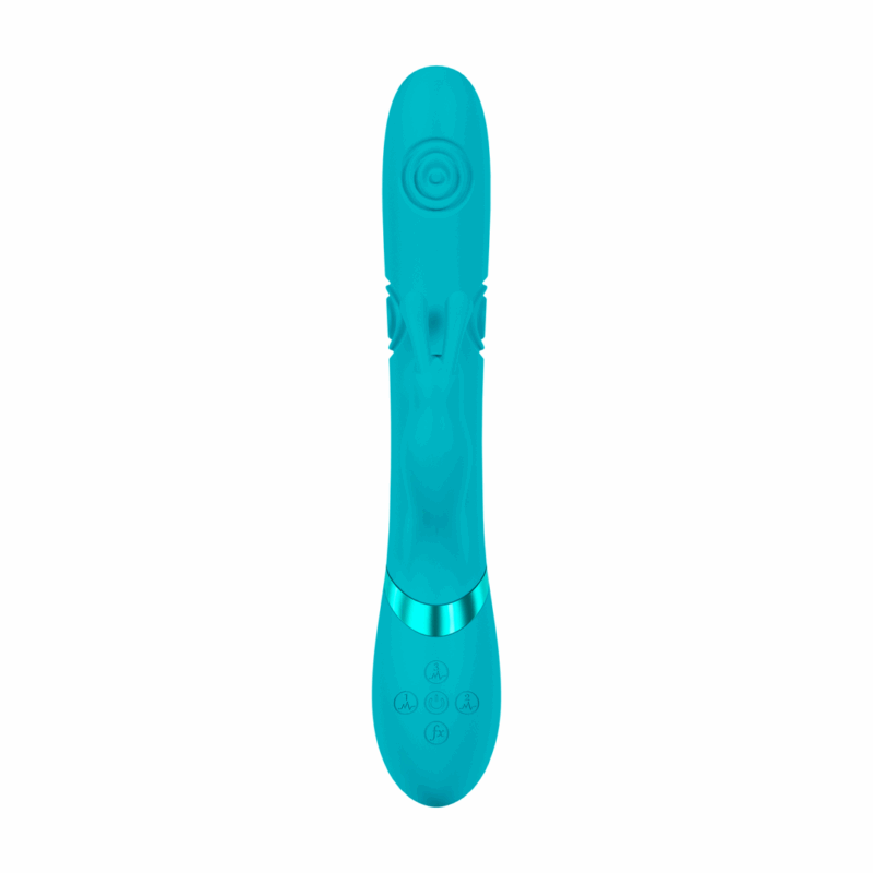 Mimi - G-Spot Vibrerende en Kloppende Konijn - Blauw - Afbeelding 3