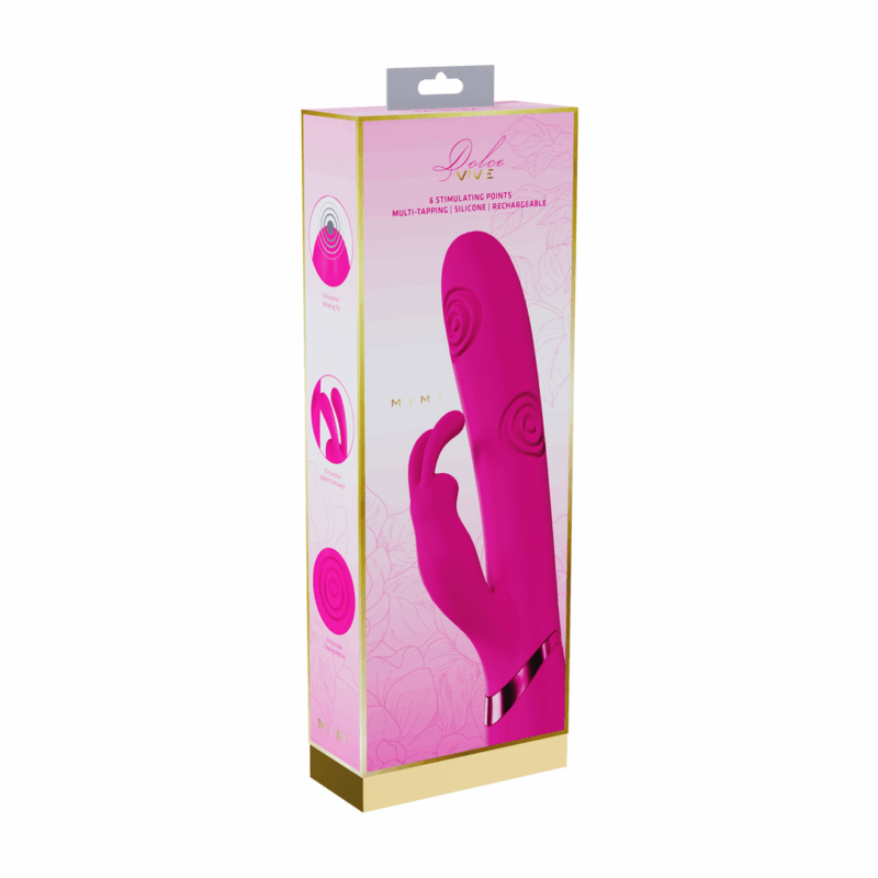 Mimi - G-Spot Vibrerende en Tikkende Konijn - Roze - Afbeelding 2